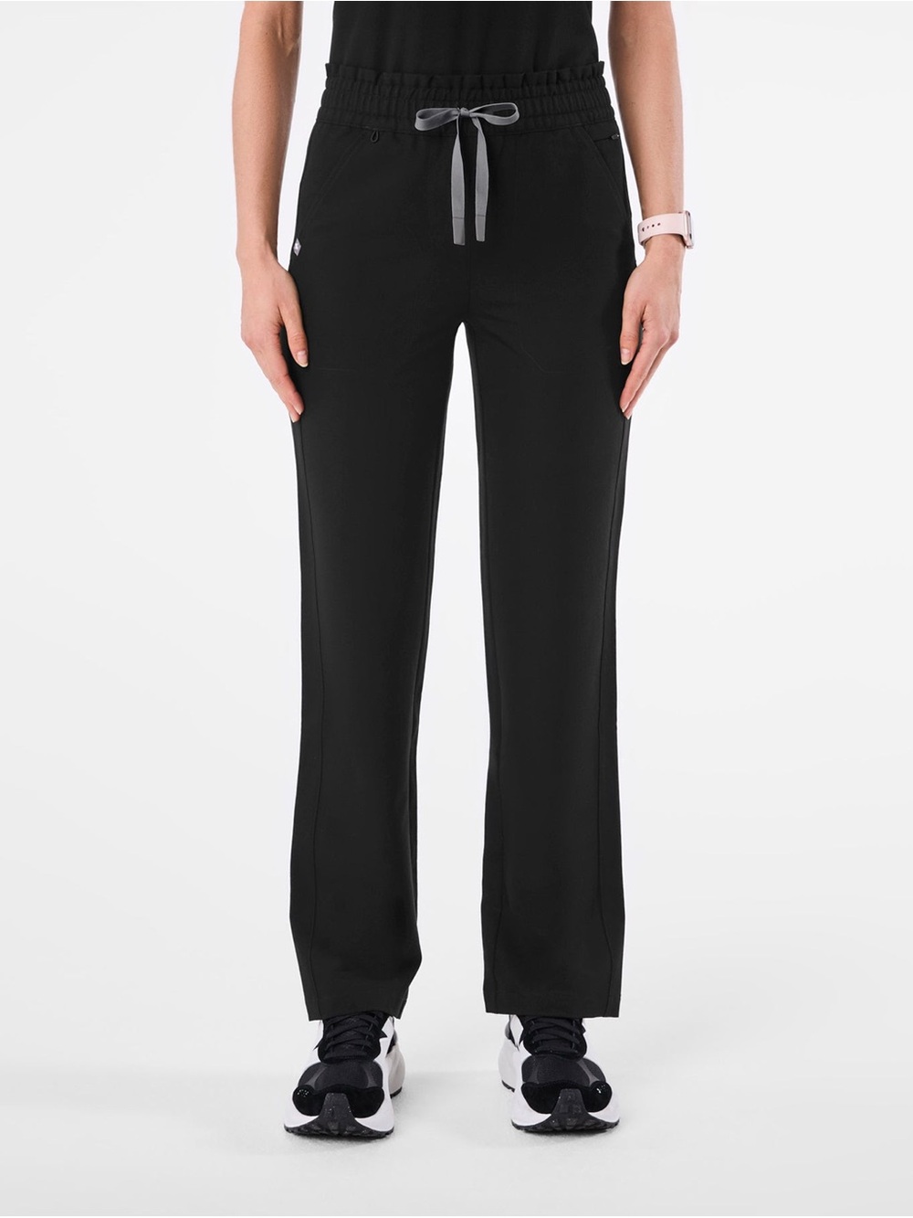 FIGS Davia Black Scrub Bottoms